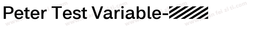 Peter Test Variable字体转换